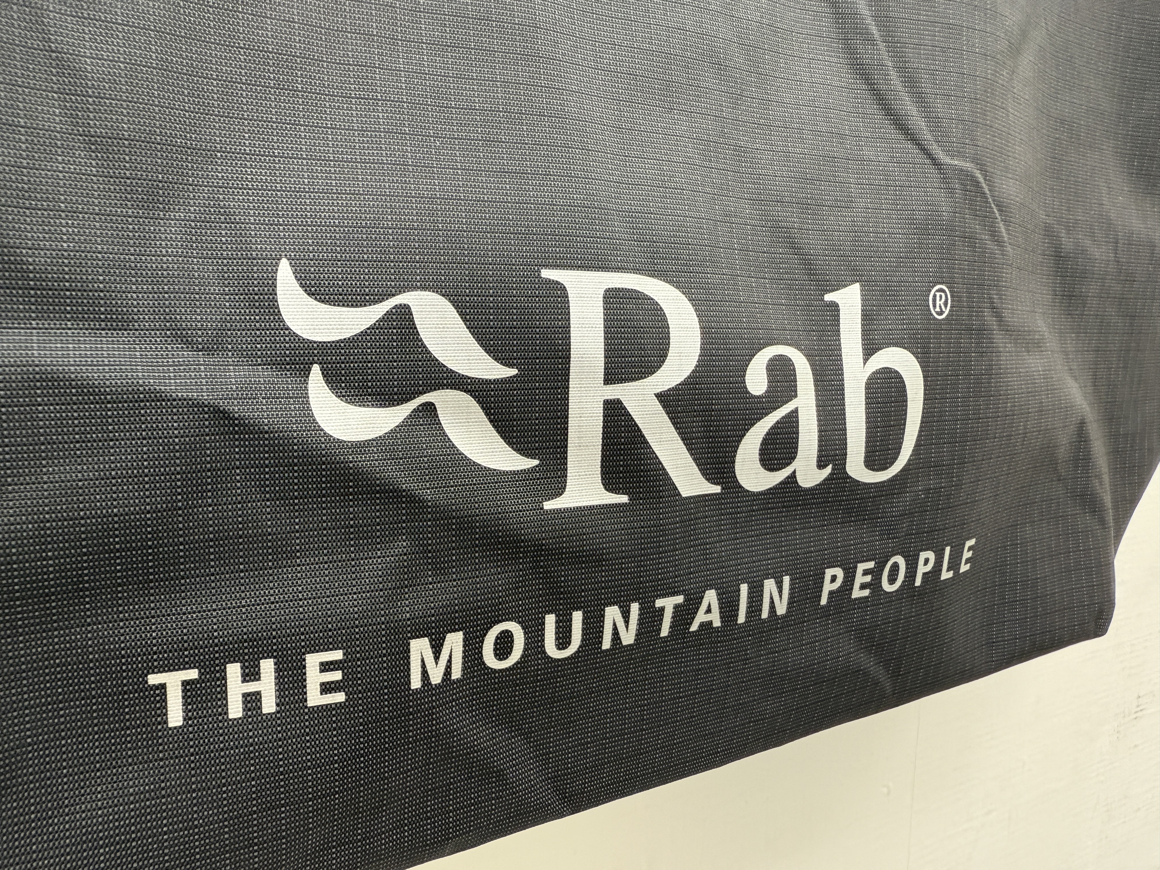 BAG FOR LIFE #A10 亮面 格仔布 黑色 ( Rab Logo )