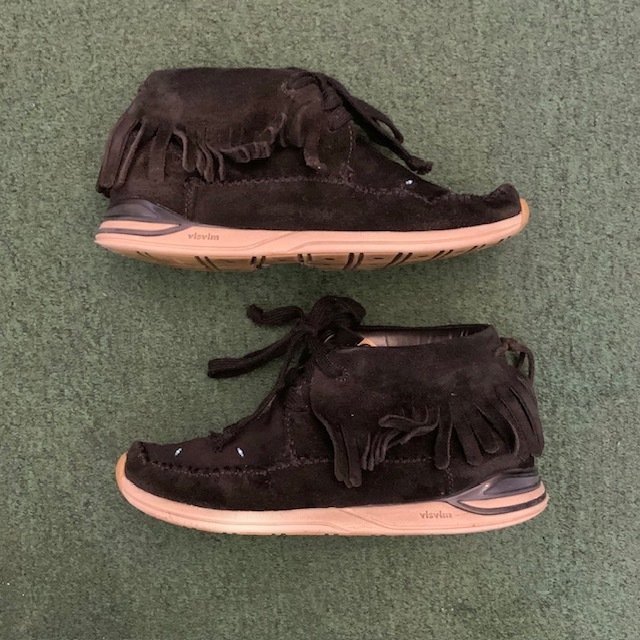 VISVIM FBT SHAMAN-FOLK SHOES (( USED B )) *NO BOX 中古 - BLACK SIZE 8 IN STOCK NOW (現貨發售中)