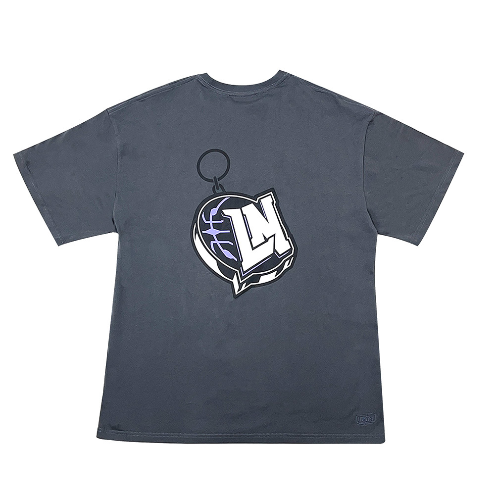 24-25 LIONEERS英文字繡花短Ｔ|深灰