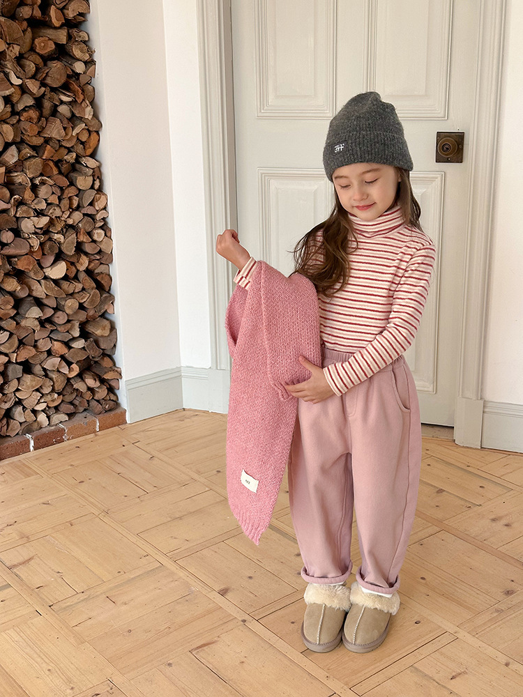 冬季暖心加絨休閒褲