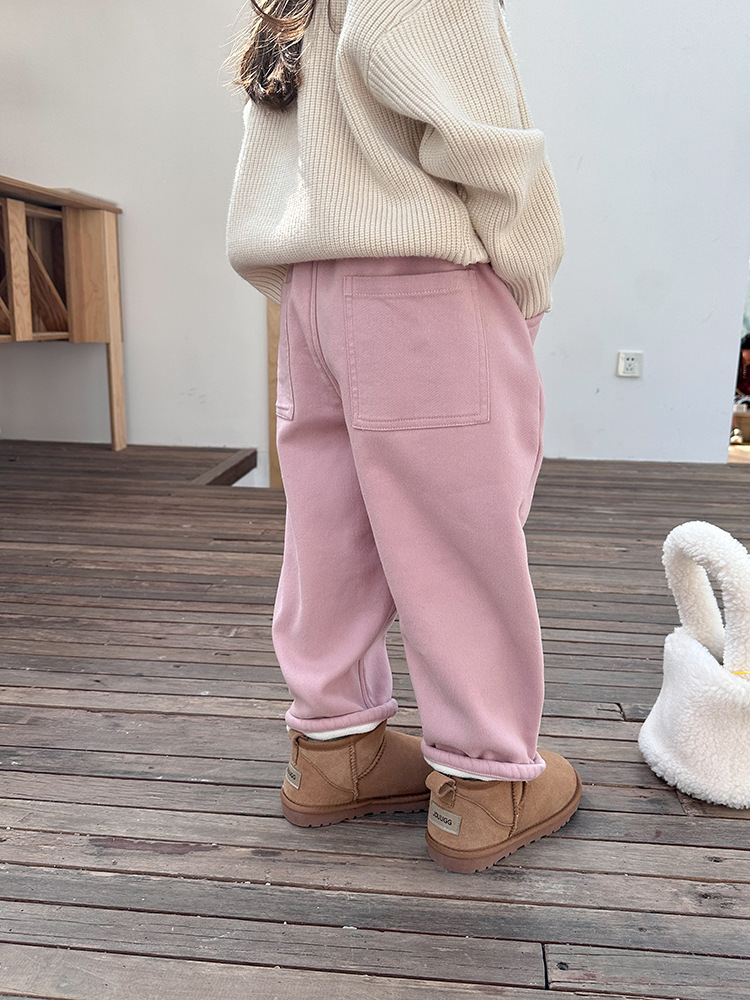 冬季暖心加絨休閒褲