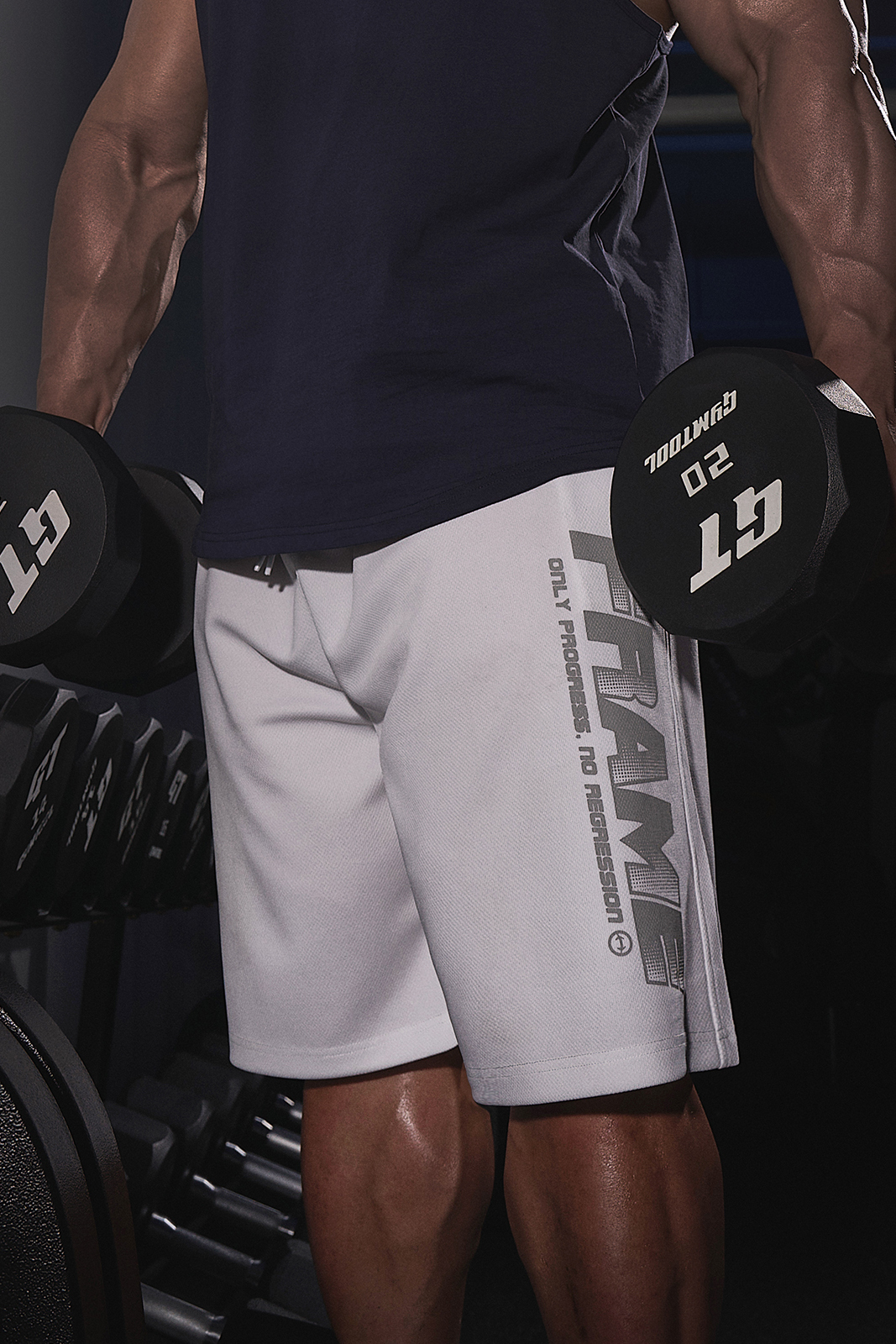 HDEX Frame Bermuda Shorts - WHITE