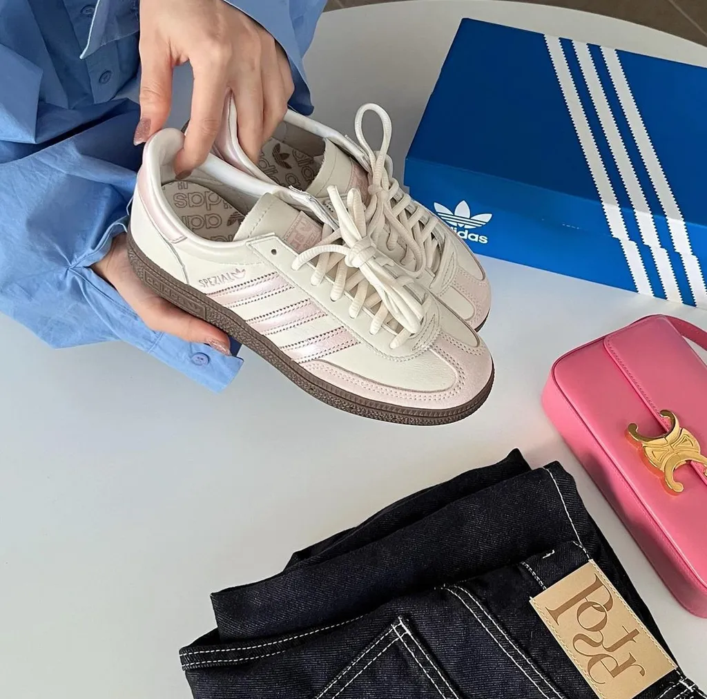 ADIDAS HANDBALL SPEZIAL 奶油珠光粉 櫻花粉 米白 焦糖底 [直購勁減! 2天優惠ONLY]