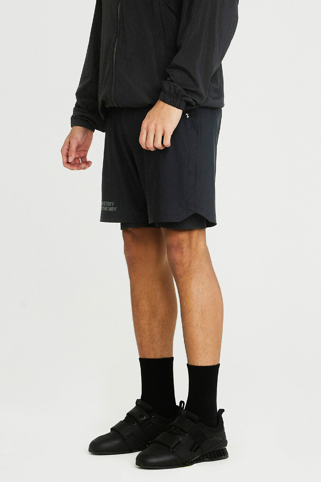 HDEX Nylon 2-in-1 Shorts - BLACK