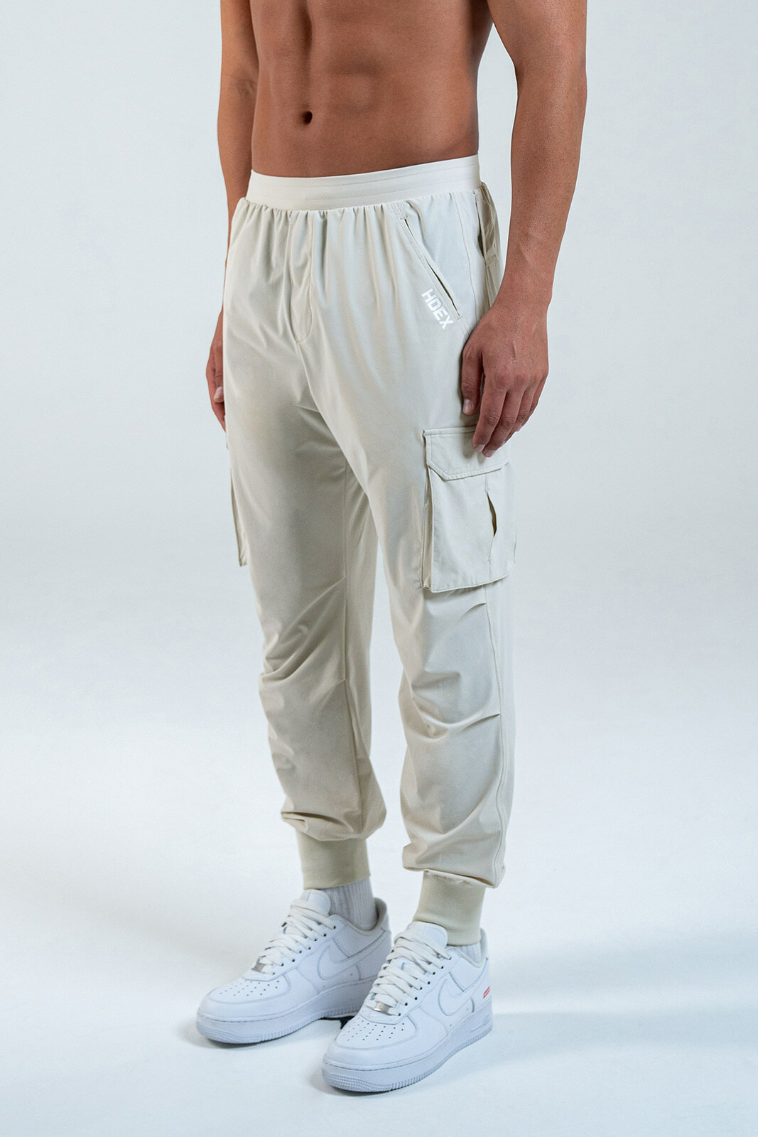 HDEX Active Cargo Jogger Pants - GREIGE