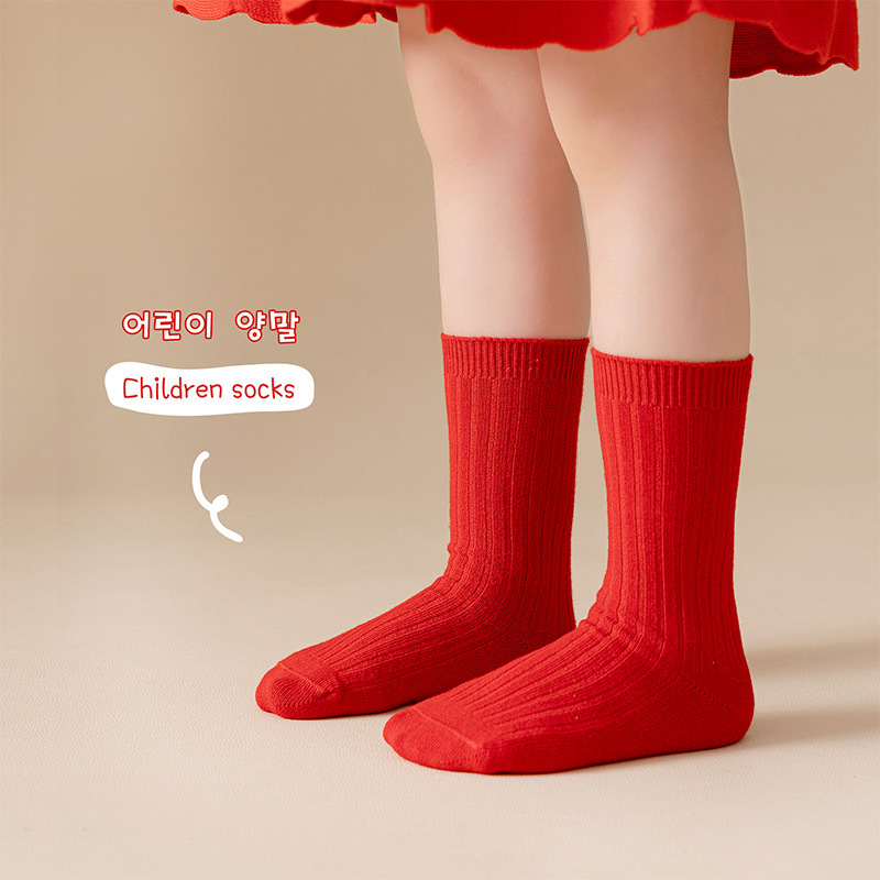 現貨M(3-5歲) ▶ 適合腳長 12-14cm  ｜今年不要少 𐙚 ‧₊ 𐙚 ‧₊APT的紅色襪子  ꔛ 🖍