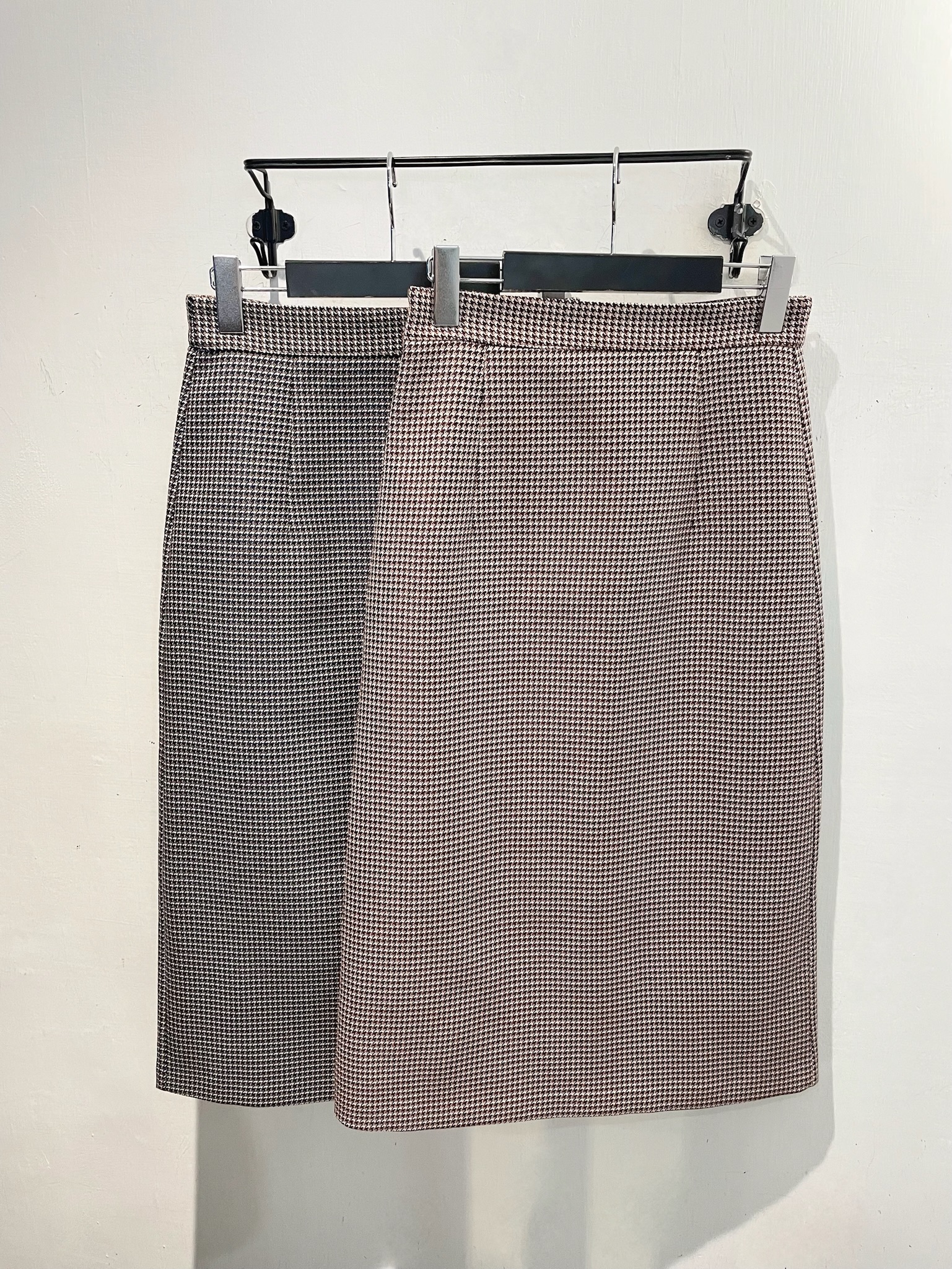 經典格紋中長裙