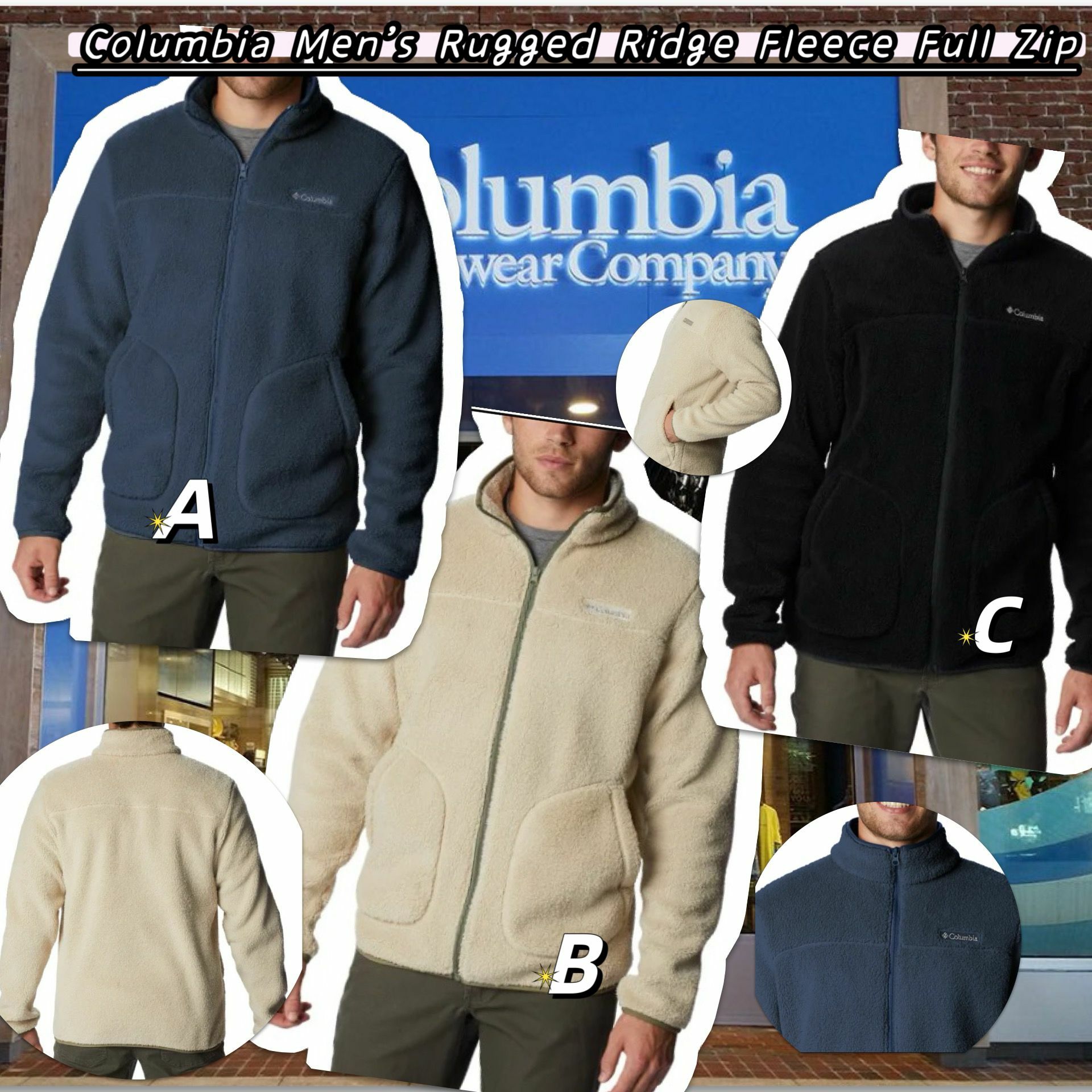 【預購】Columbia Rugged G110618 男裝拉鏈外套