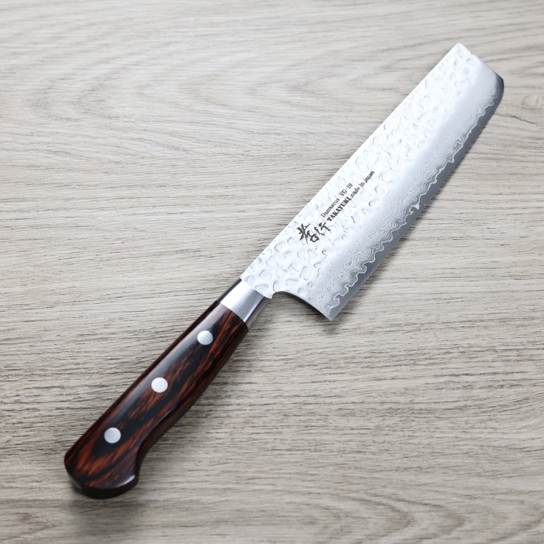 堺孝行 菜切 160mm VG10鋼 33層鎚目大馬士革 洋柄