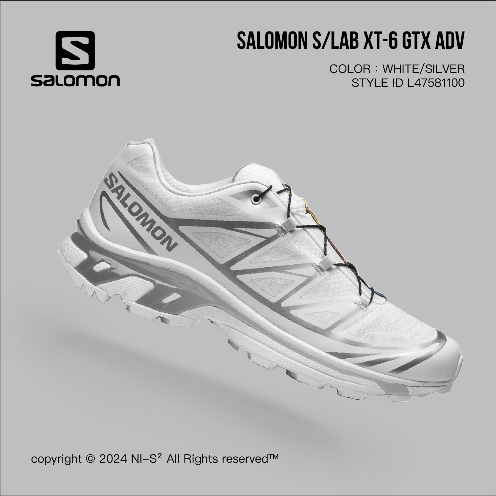 SALOMON XT-6 GTX 28cm SALOMON サロモン XT6 WHITE スニーカー