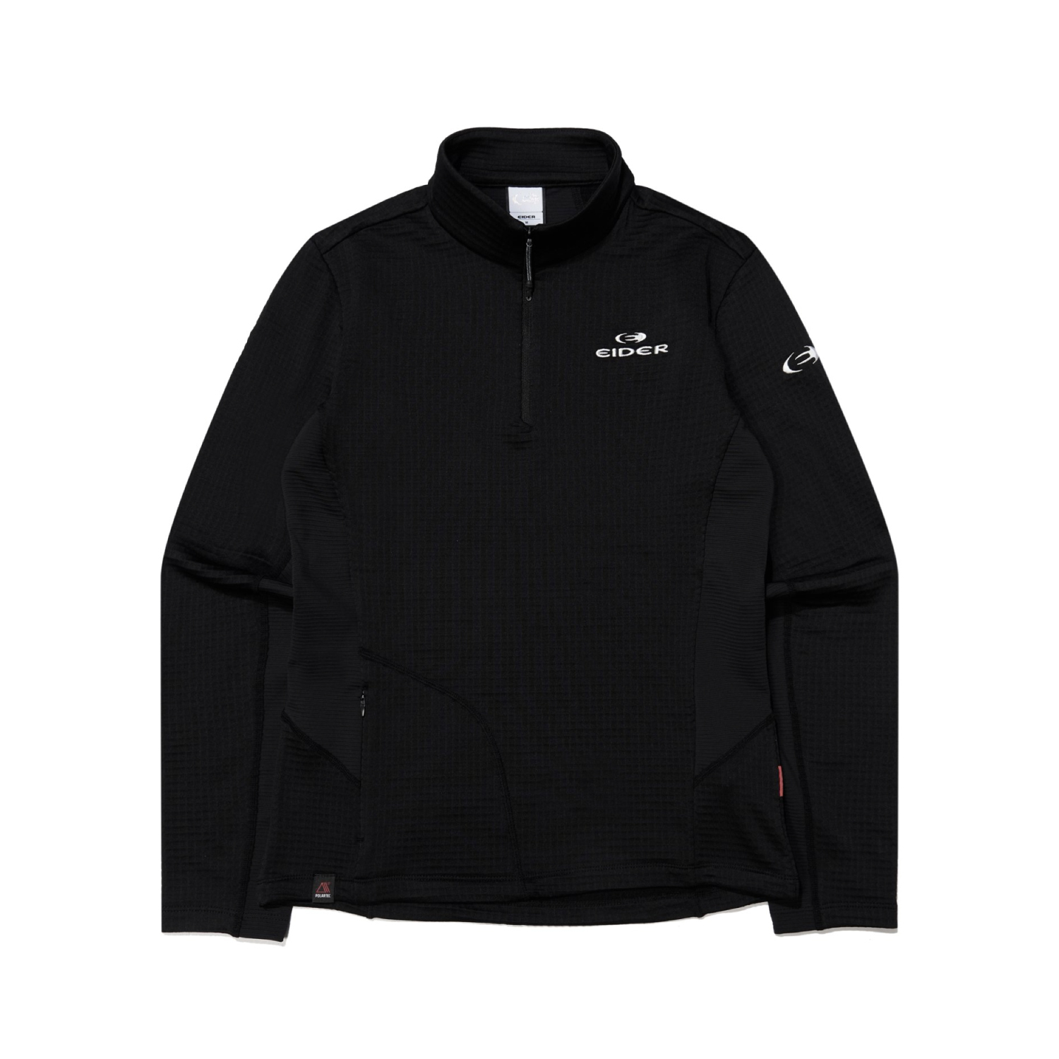 【EIDER】女POLARTEC保暖拉鍊長袖上衣 / 24EDWU24231-[熱情紅、經典黑]　