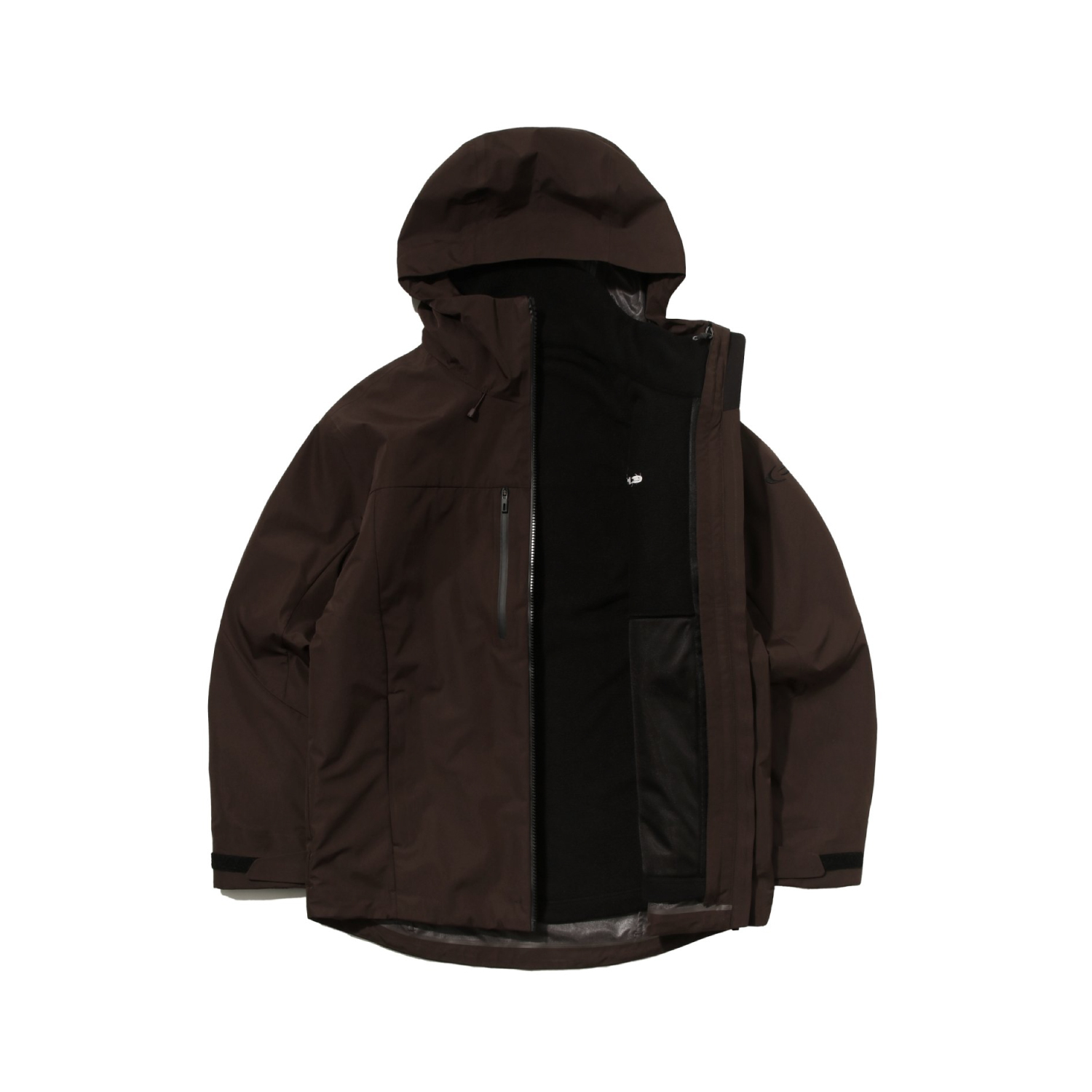 【EIDER】中性3in1防水刷毛保暖外套 / 24EDUU24160-[棕、黑]