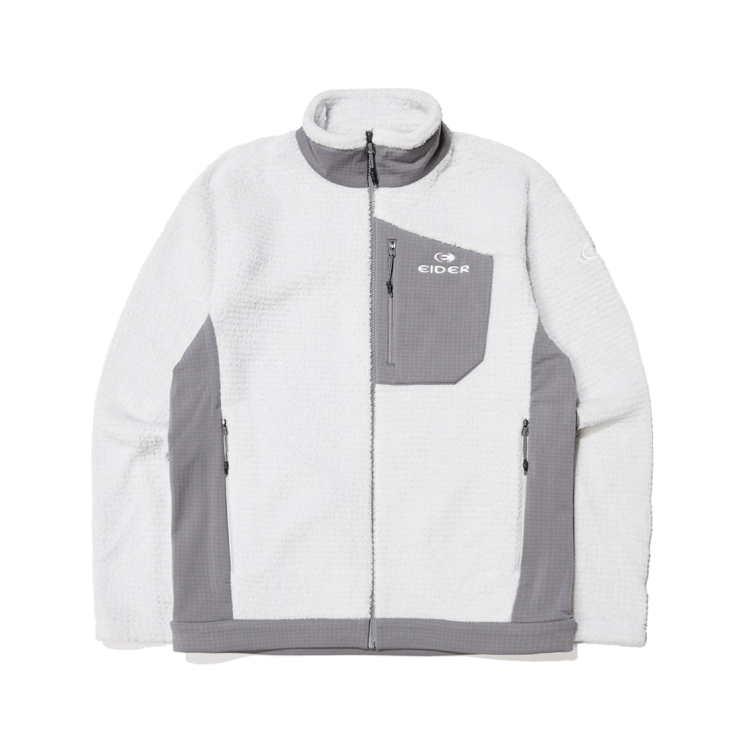 【EIDER】男POLARTEC保暖立領外套 / 24EDMU24132-[淺灰、經典黑]　