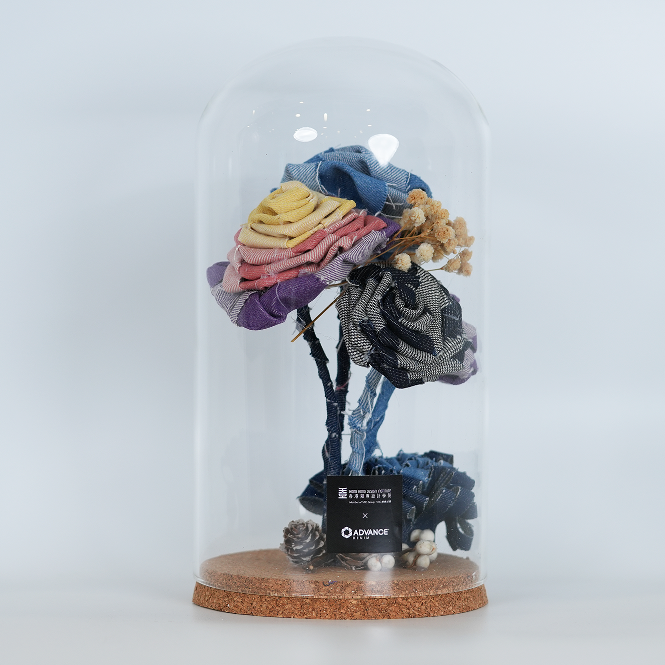 牛仔布花展示瓶 *只限自取*