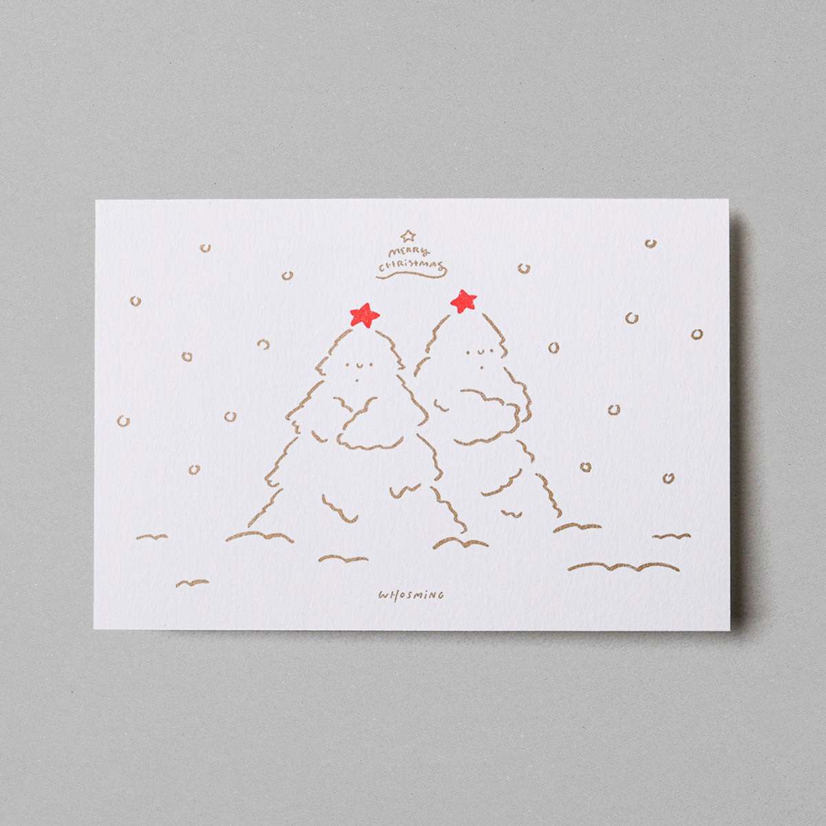 「SNOWMAN」聖誕卡片