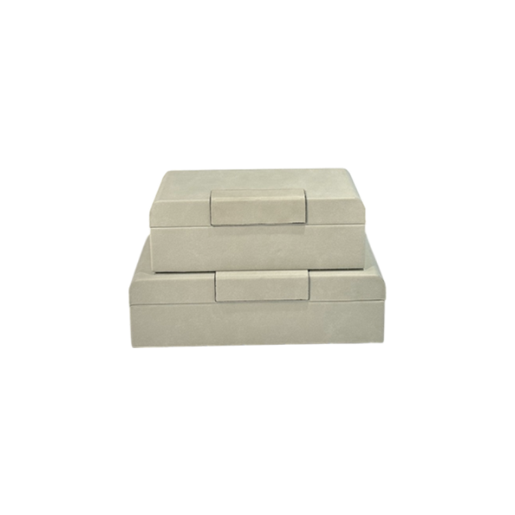 酪果米灰飾品盒