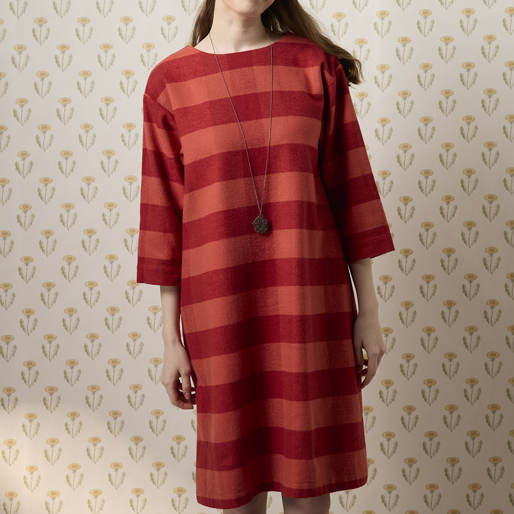 PIPPY氣質喜洋洋經典格紋洋裝 紅