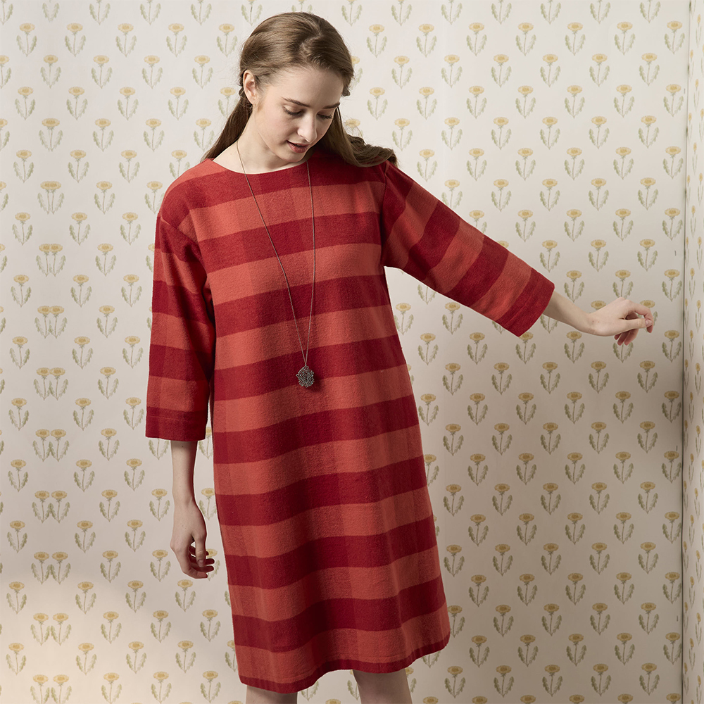 PIPPY氣質喜洋洋經典格紋洋裝 紅