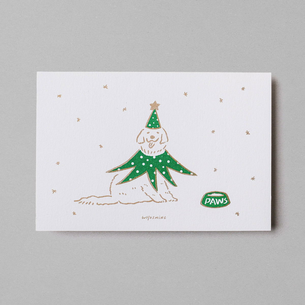 「XMAS PAWS」聖誕卡片