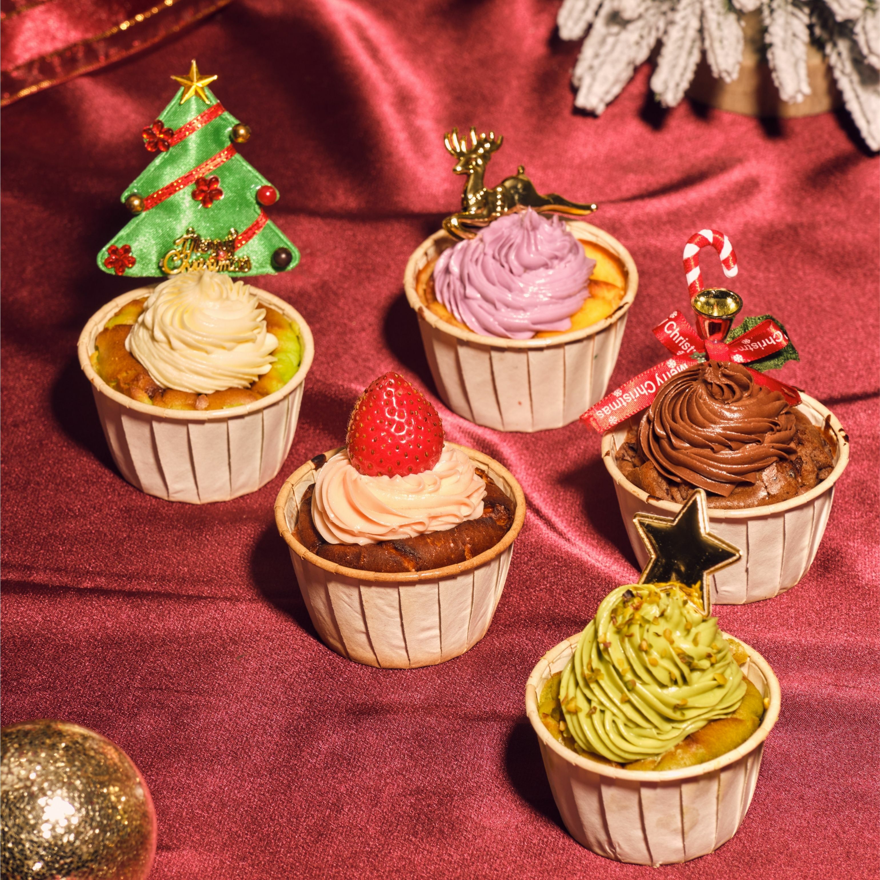 Christmas Special 2inch Petie Basque Burnt Cheesecake Set (30pcs)