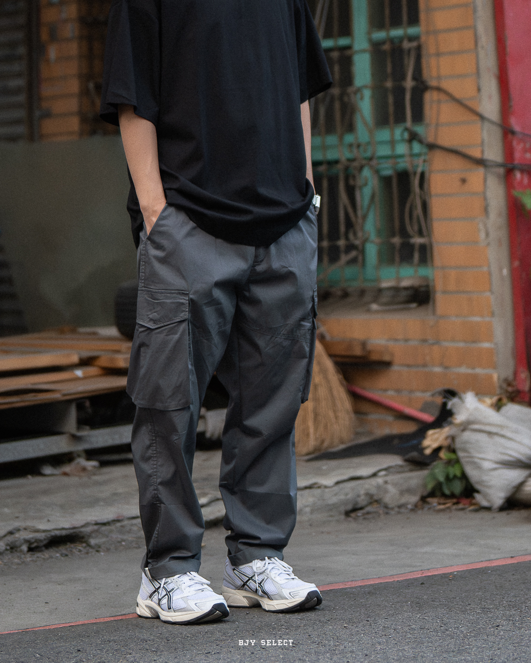 #現貨 Tailor collection 束帶 工裝長褲 大陸選貨 W810