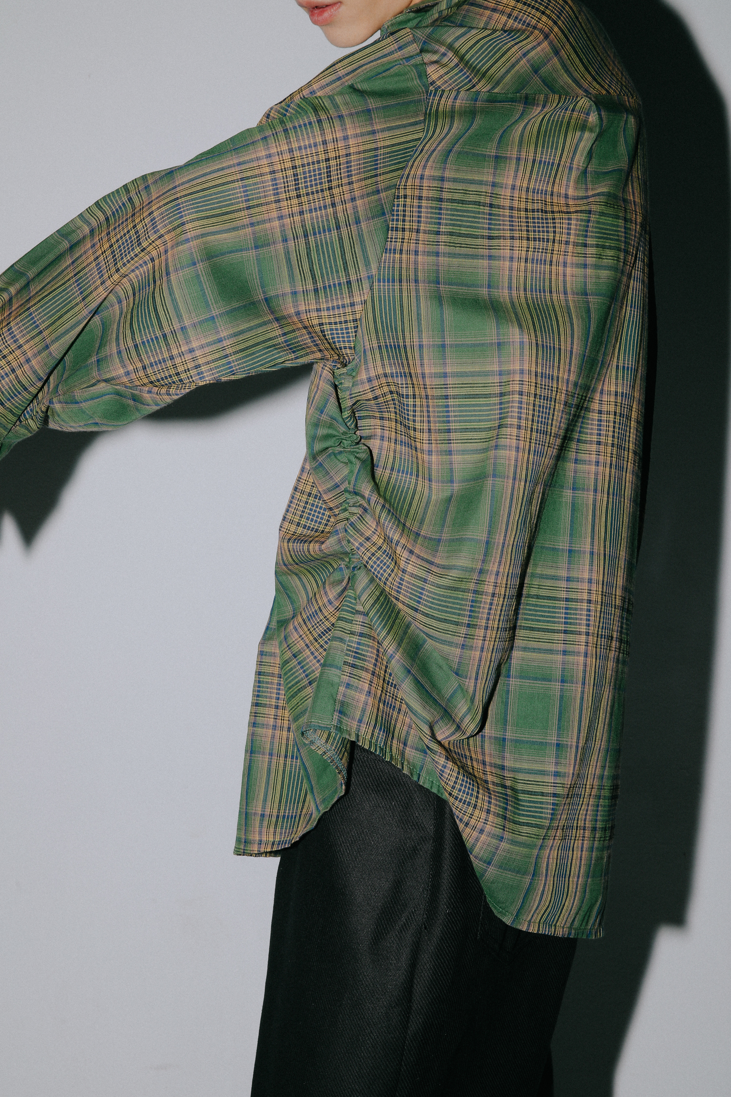 【Unisex】Curse String Check Shirt #襯衫