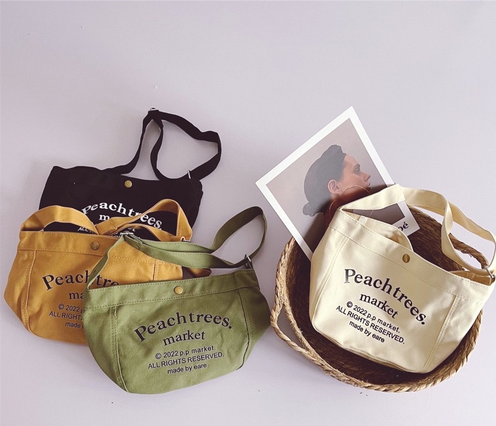 美式休閒字母帆布包