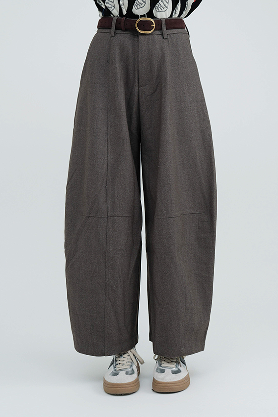 挺身料繭形闊褲（現貨款式）