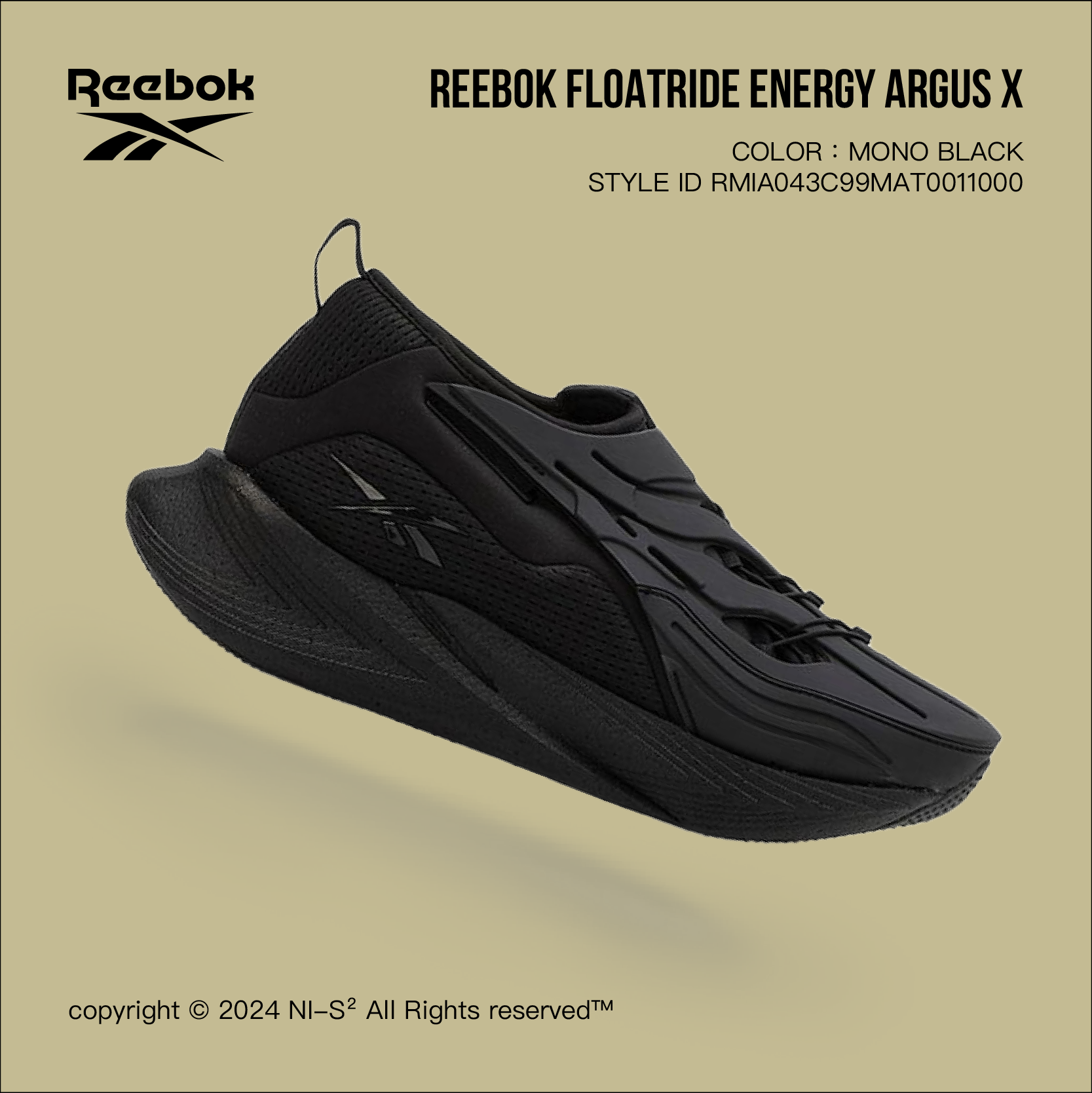 Reebok FLOATRIDE ENERGY ARGUS X 全黑