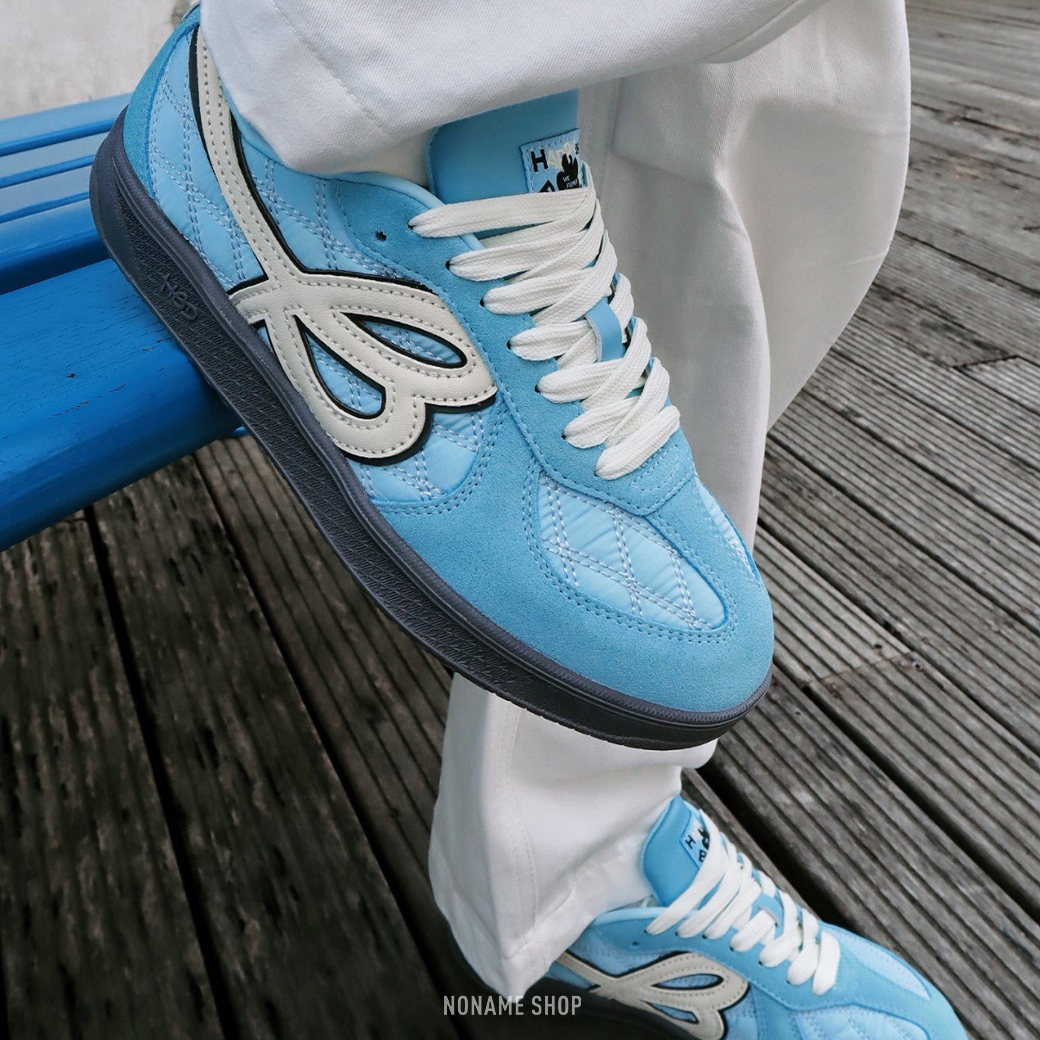 HBD X WE FLOWER 聯名 金冬天 同款 菱格紋 小花鞋 德訓鞋 極地藍 (男/女款)