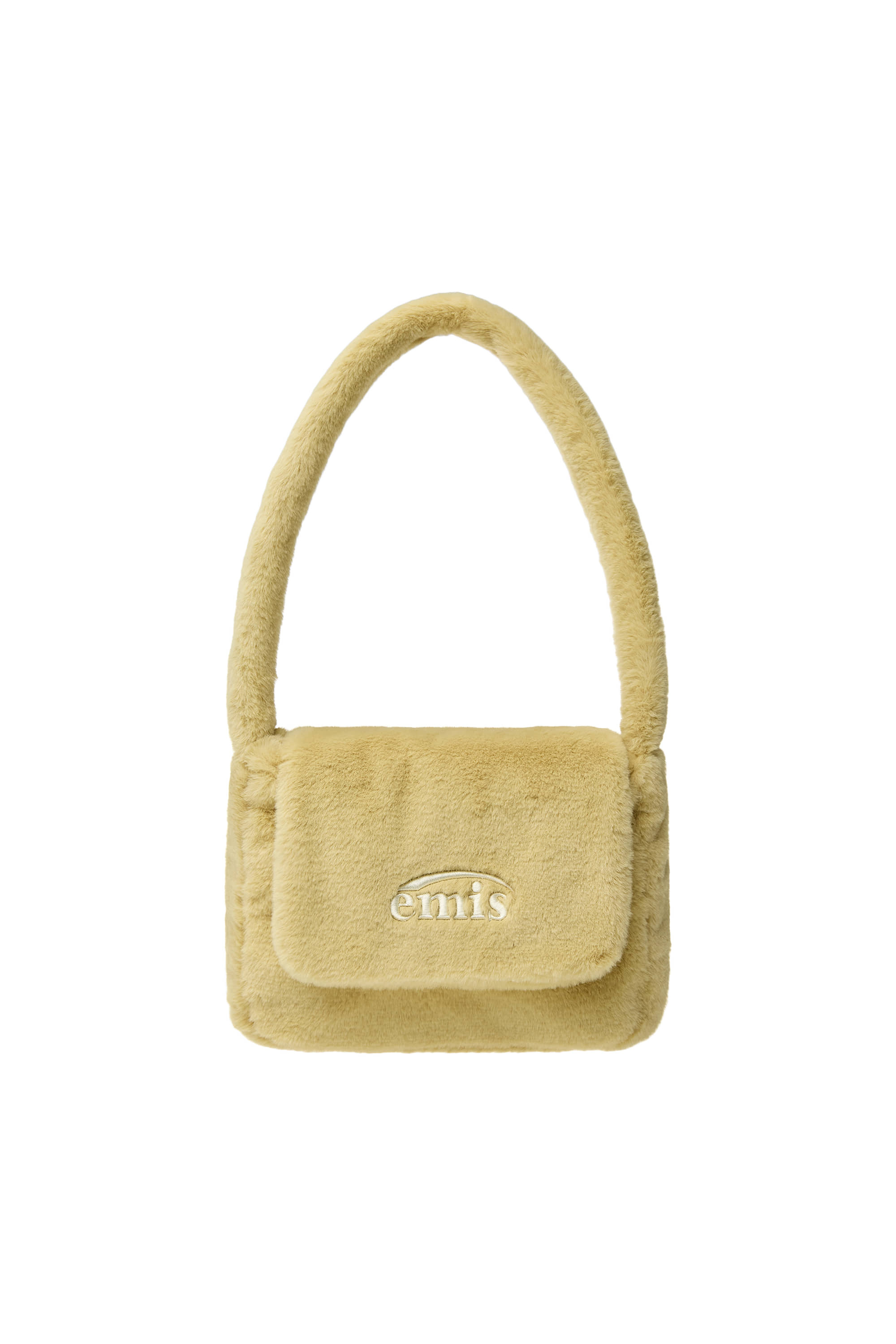 【emis】韓国人気★ FUR HALF MOON FLAP BAG FUR HALF MOON FLAP BAG-PINK - EMIS