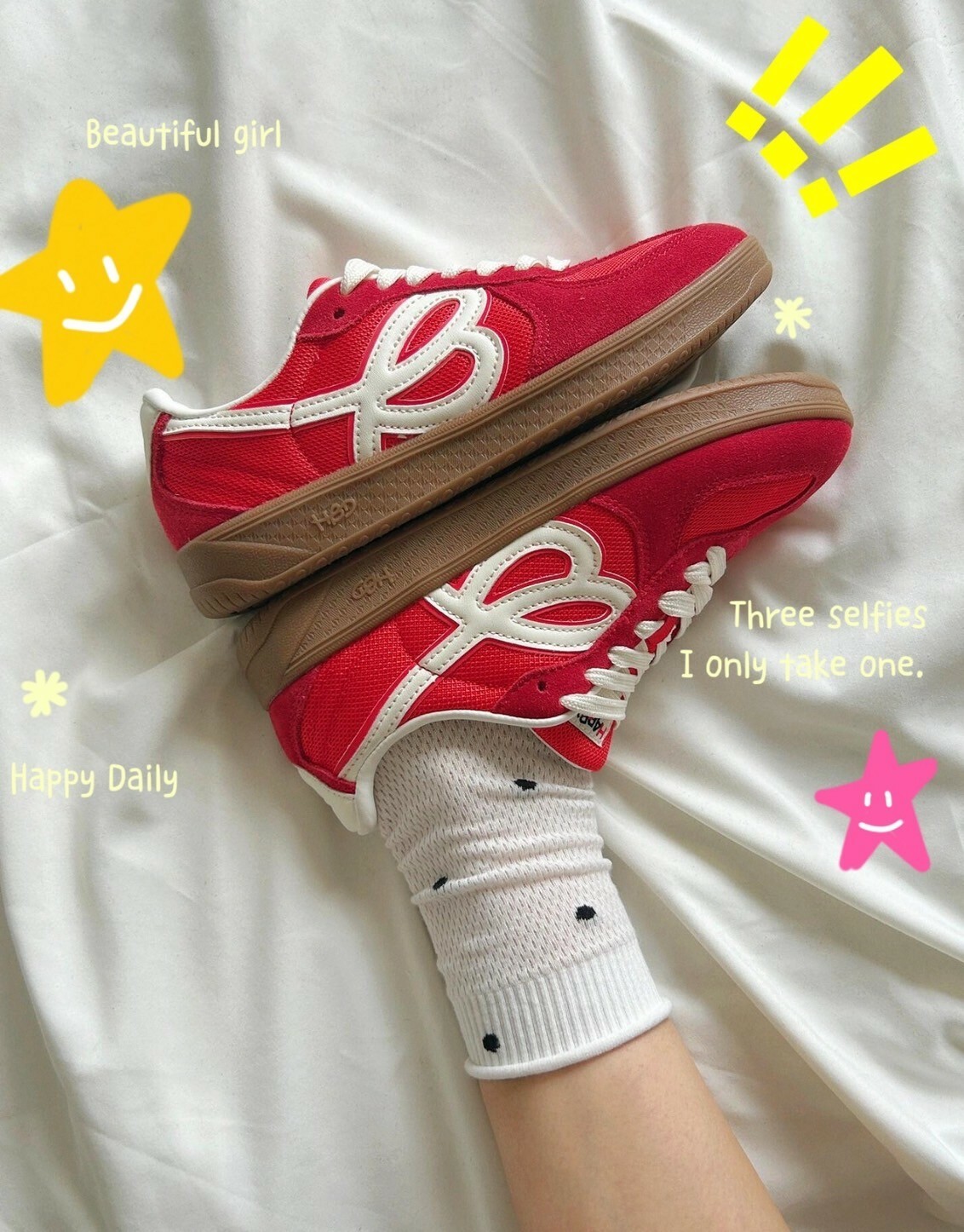 預購 HBD X WE FLOWER 小花鞋 少年紅 焦糖底 德訓鞋 男女鞋