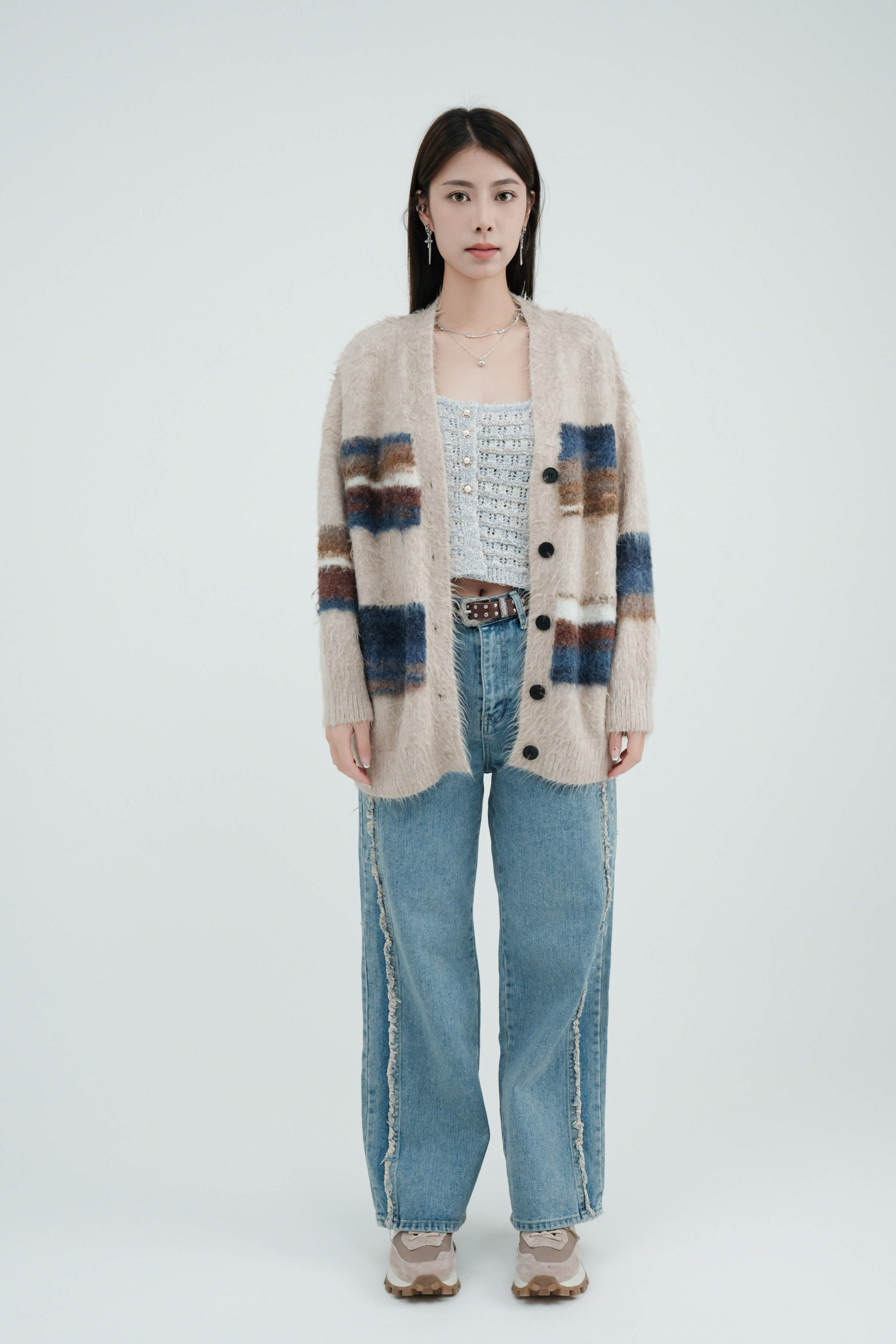 FW24_0153（外套＋吊帶＋牛仔褲）