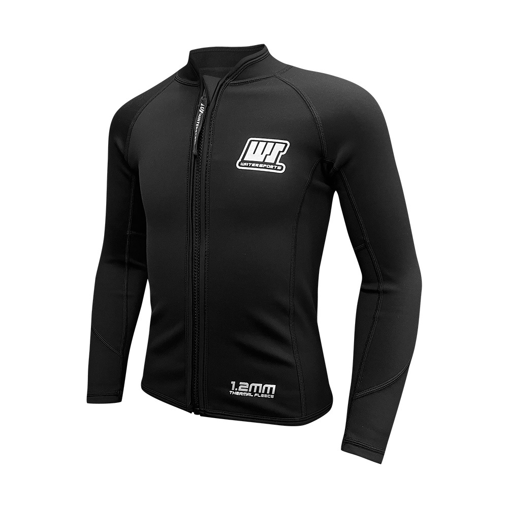 1.2mm 兒童短纖抓毛游泳保暖夾克 - 黑