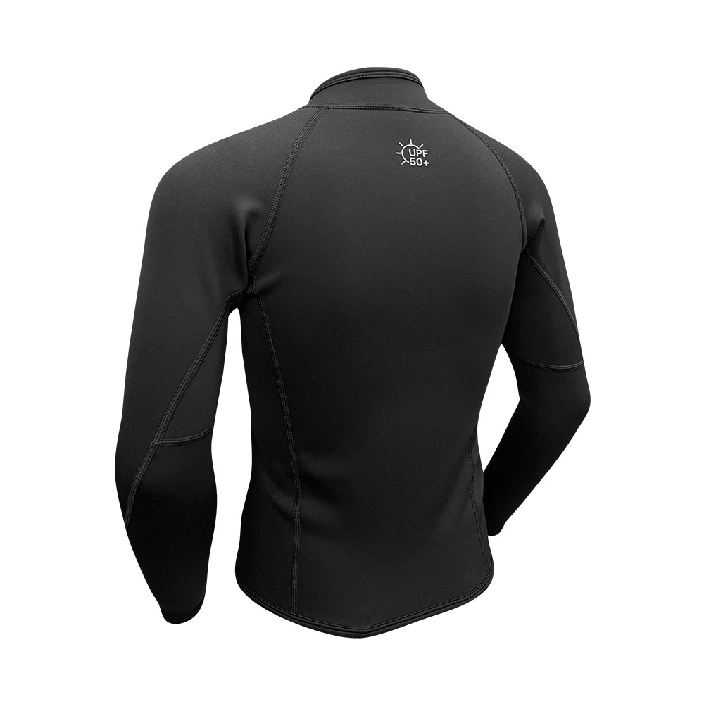 1.2mm 兒童短纖抓毛游泳保暖夾克 - 黑