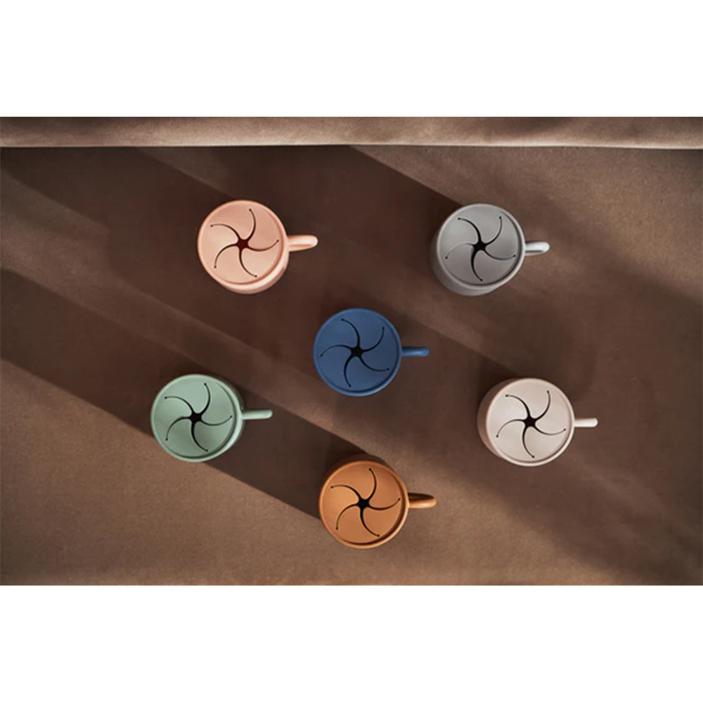 荷蘭Jollein 矽膠零食杯-Jeans Blue