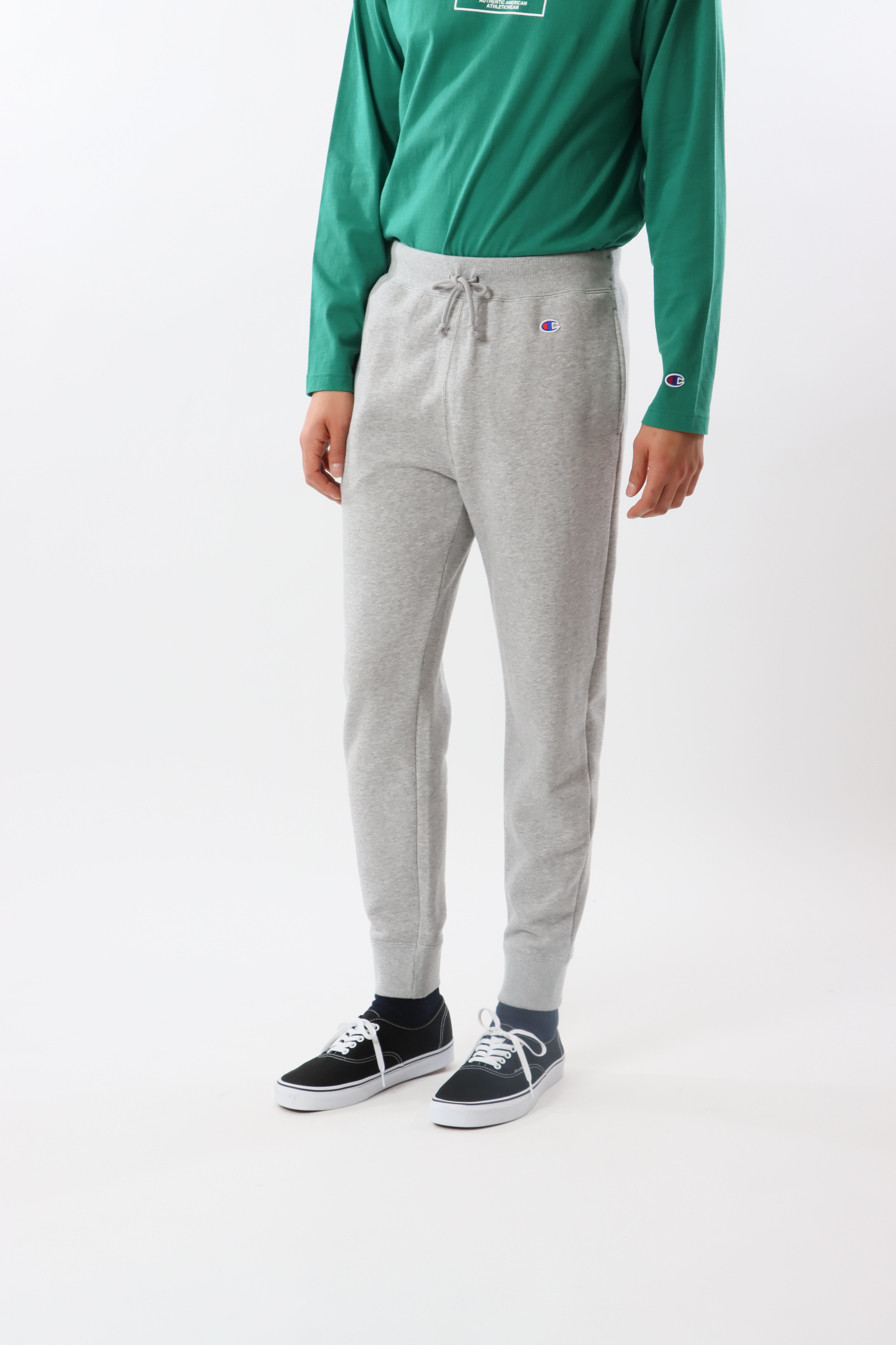 男款 BASIC 刷毛休閒運動棉褲(灰)