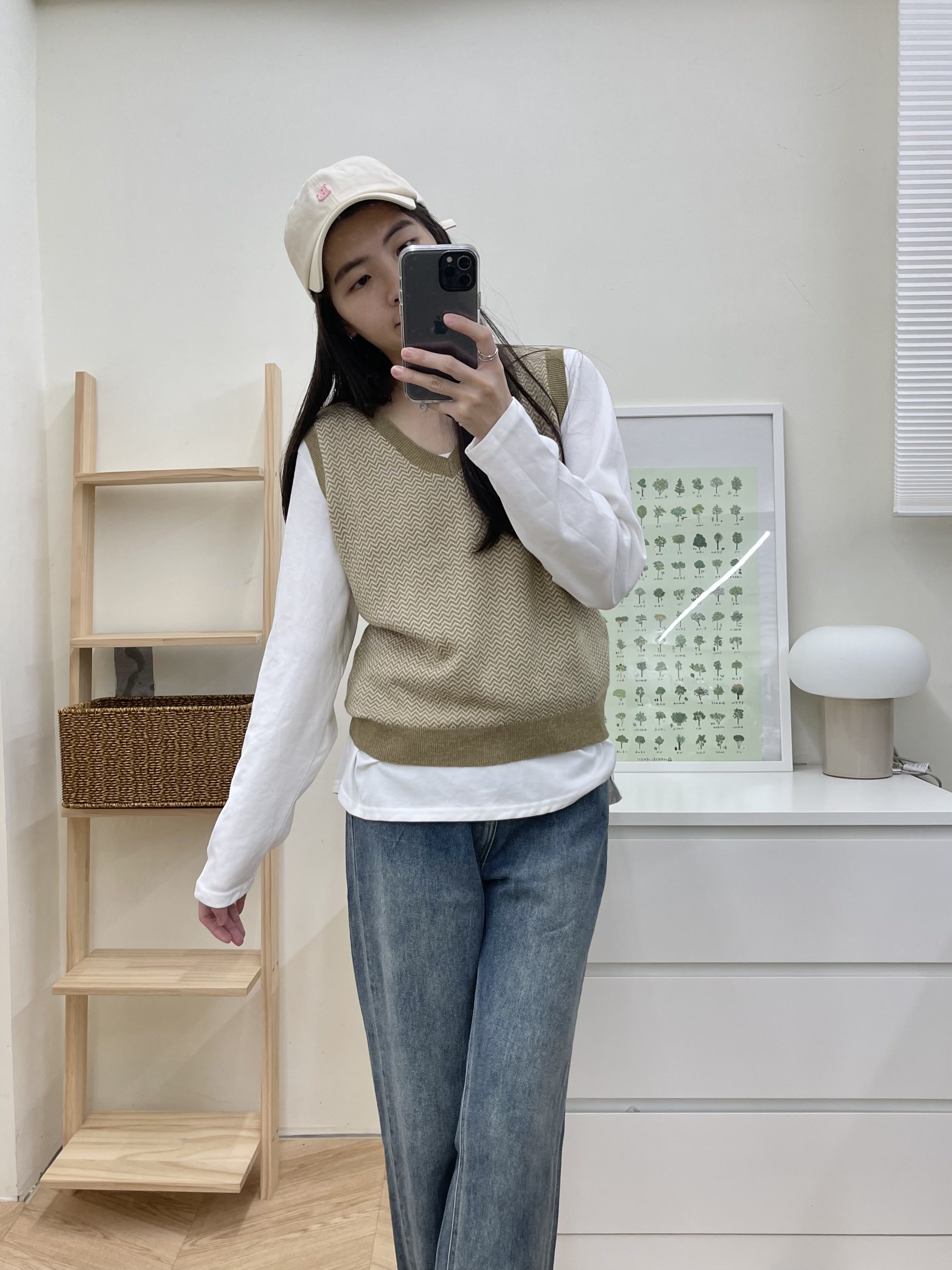 人字紋背心毛衣*2色