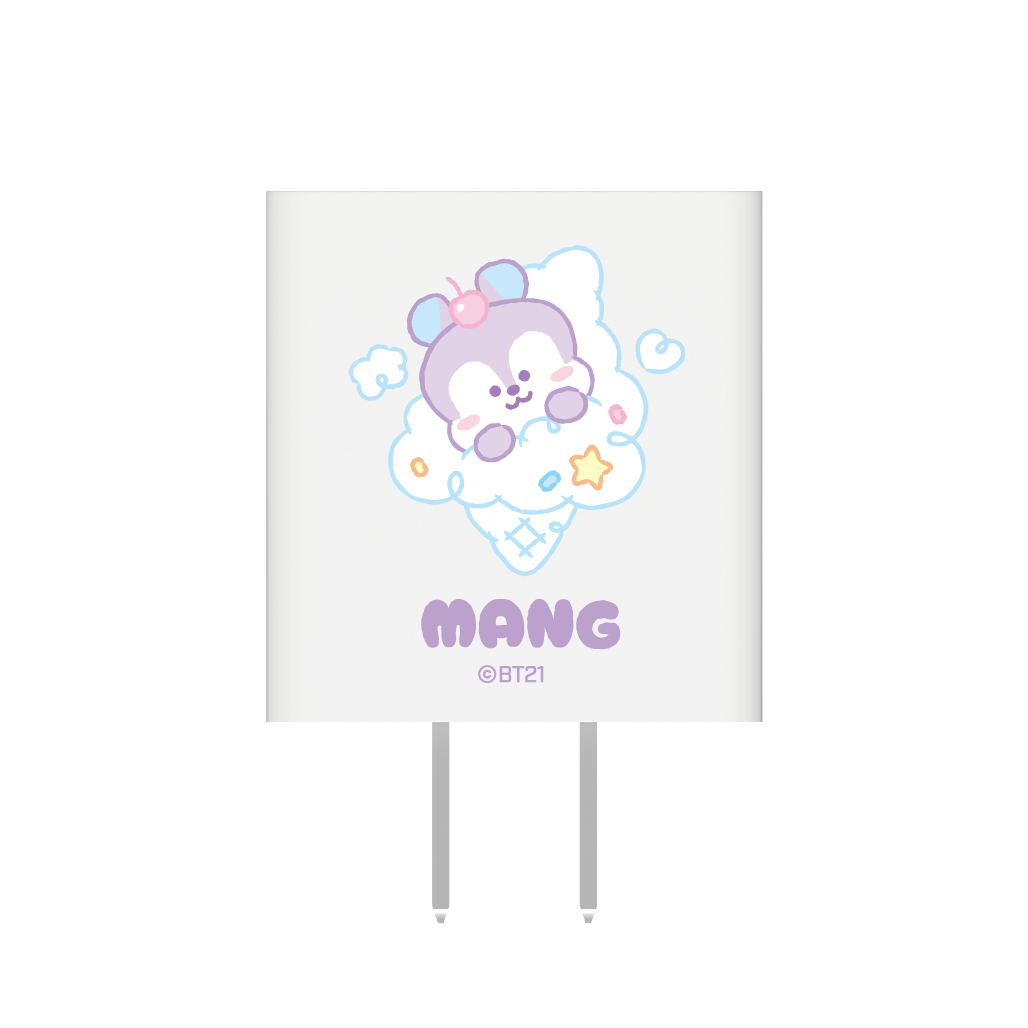 宇宙明星BT21 / 30W 雙孔快速PD電源供應器 - MANG