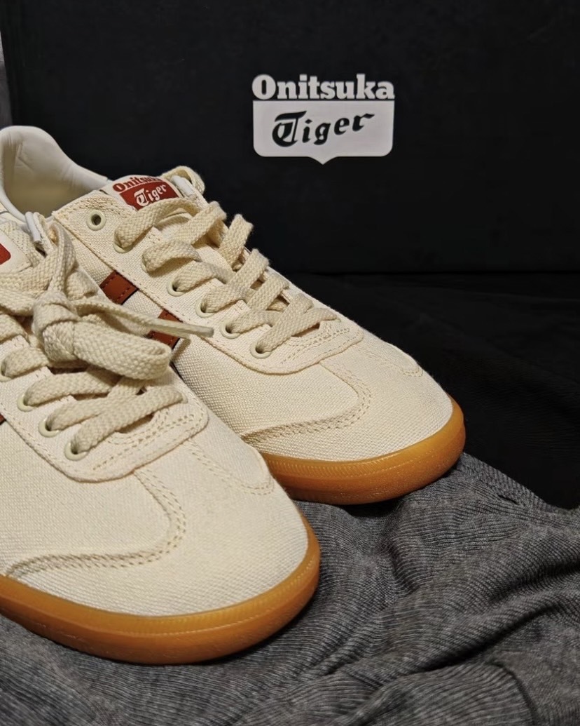 虎 Onitsuka Tiger鬼塚虎Tokuten Tiger 牛皮織物舒適耐磨防滑低幫