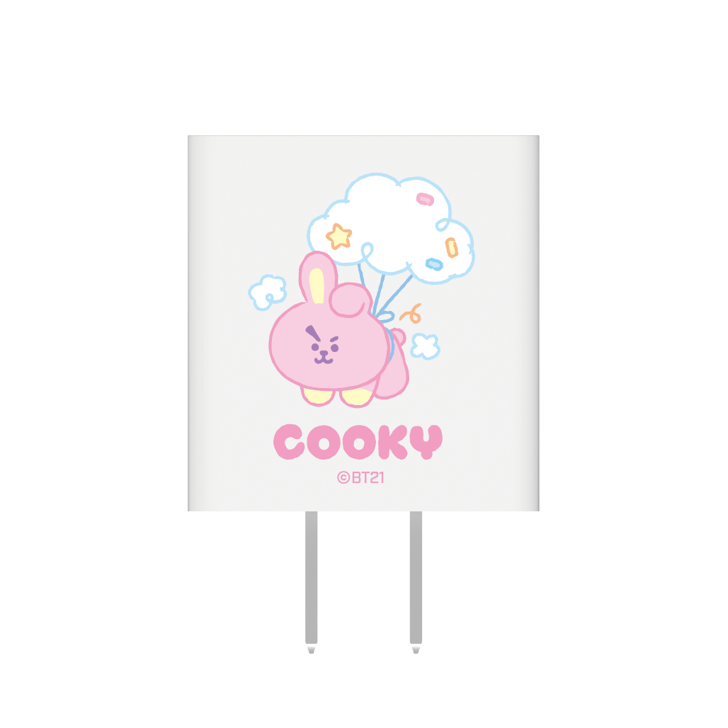 宇宙明星BT21 / 30W 雙孔快速PD電源供應器 - COOKY