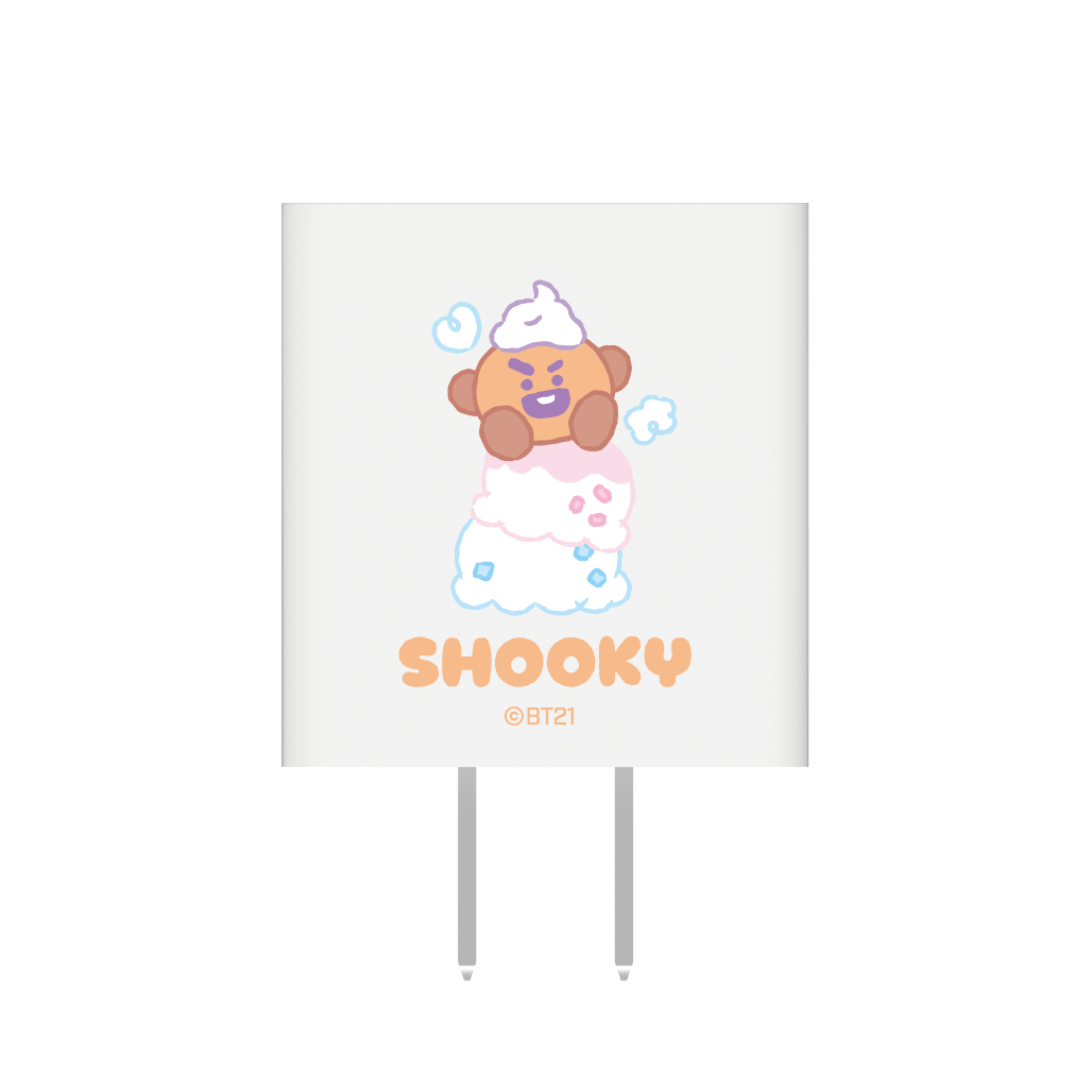 宇宙明星BT21 / 30W 雙孔快速PD電源供應器 - SHOOKY