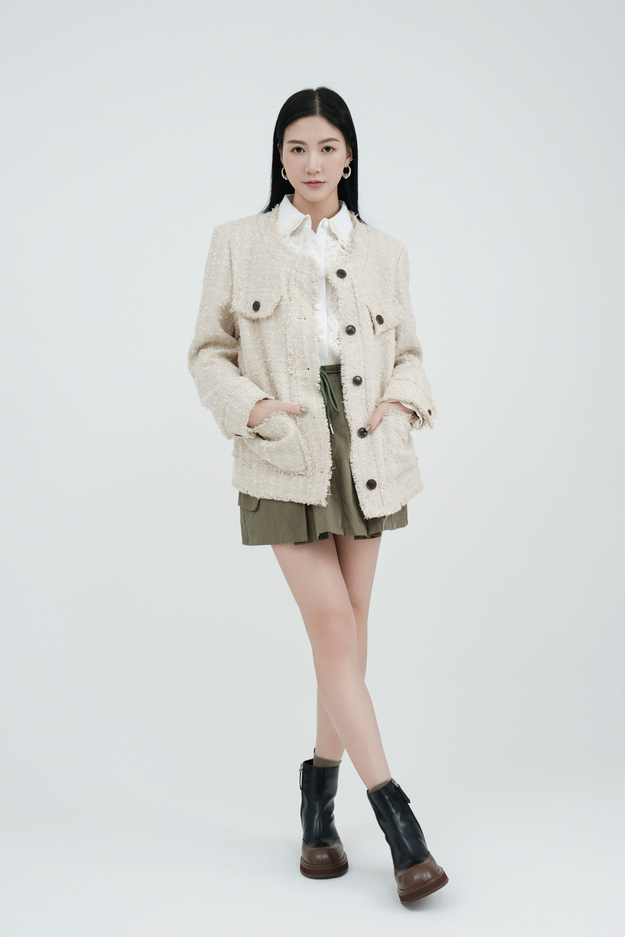 FW24_0161（外套＋恤衫＋裙褲）