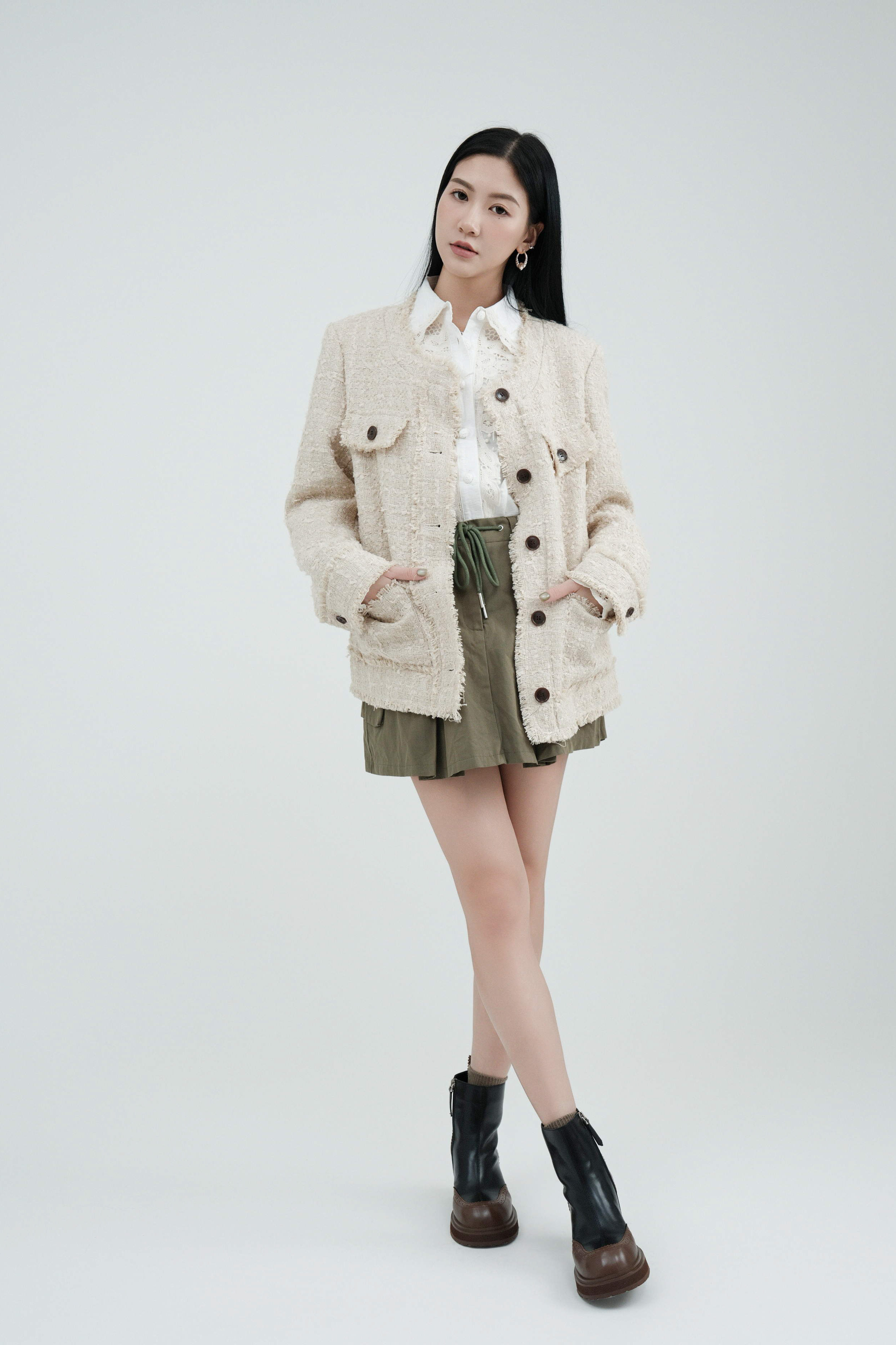 FW24_0161（外套＋恤衫＋裙褲）