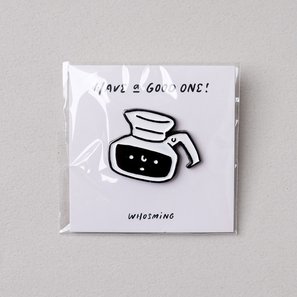 造型金屬徽章｜咖啡壺