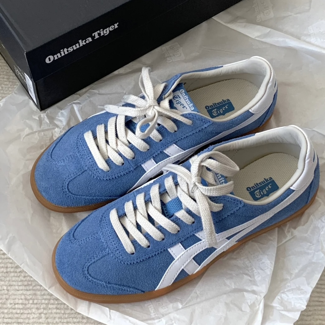 【現貨】Onitsuka Tiger Tokuten 鬼塚虎 麂皮 焦糖藍莓