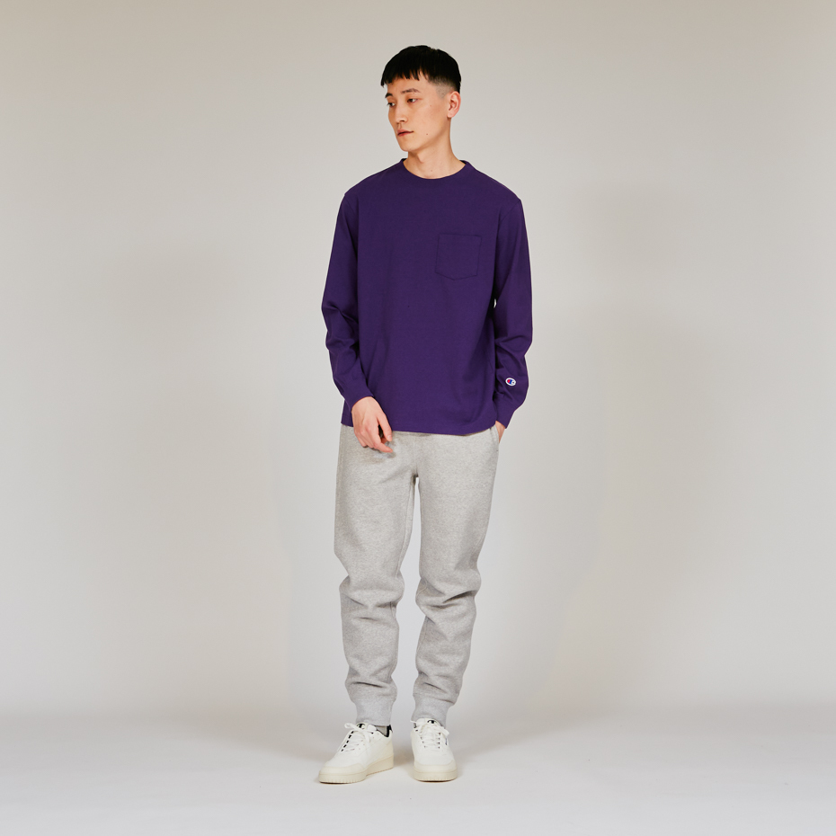 男款-BASIC 運動休閒棉質長褲-灰色（C3-Y224-070)