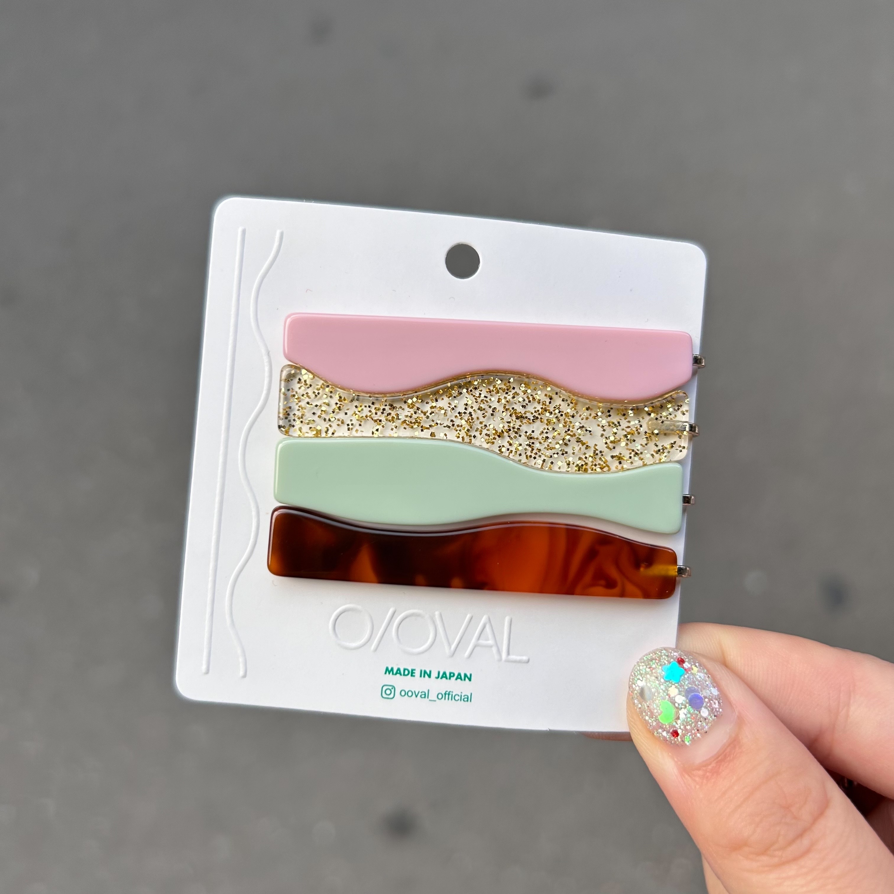 [O/OVAL] 髮夾4件組