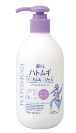 日本 熊野油脂 KUMANO 麗白防曬霜UV Gel SPF31 PA+++ 250ml（薰衣草）