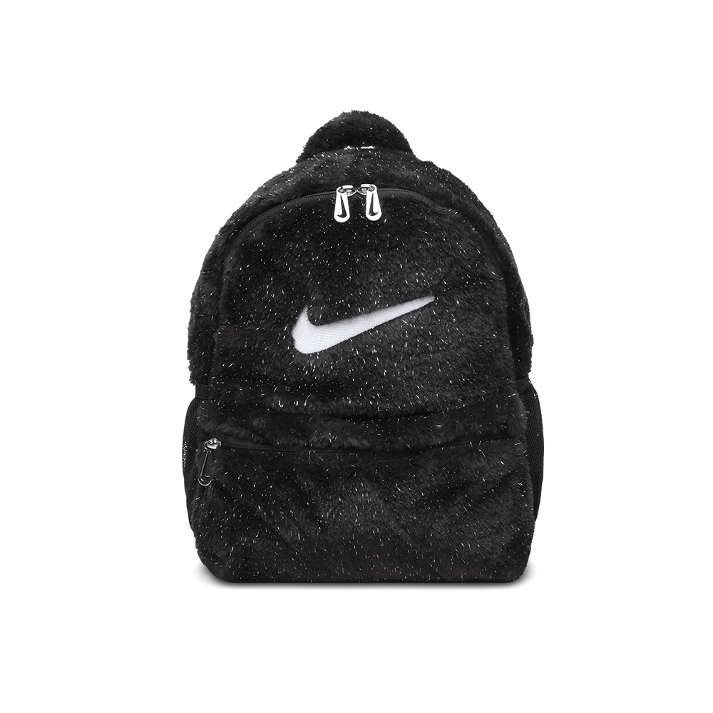 Nike FX FUR Backpack 黑色 迷你後背 兒童 金蔥 毛絨 肩背包 旅行包 後背包 FZ1330-010